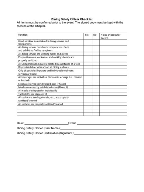 Fillable Online Health Inspection Checklist: How to Prepare for a ...