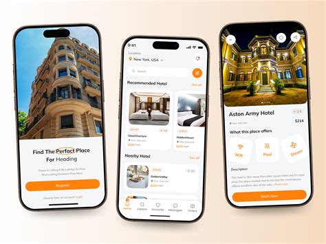 Hotel Booking Mobile App UI/UX Design by UIX Maruf Hossen on Dribbble