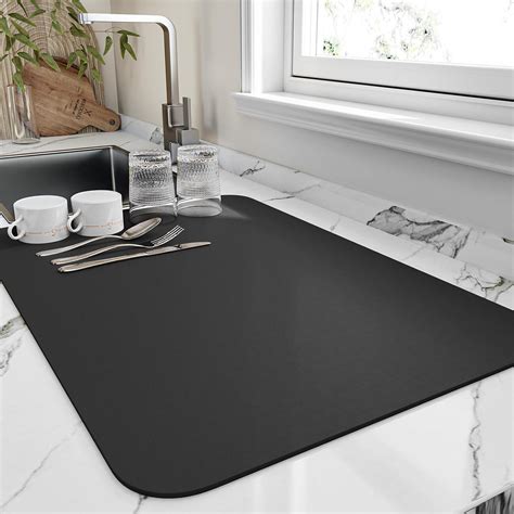 Buy VHKD Dish Drying mat for Kitchen Water Absorbent mats for Kitchen ...