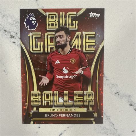 Bruno Fernandes 2025 Topps Premier League #412 Pro Precision - Purple ...