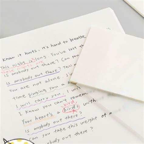 clear Post-it note, student Post-it notes can be torn off from simple ...