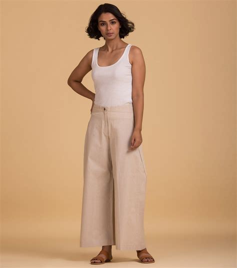 Beige chambray cuban pants – Canvas