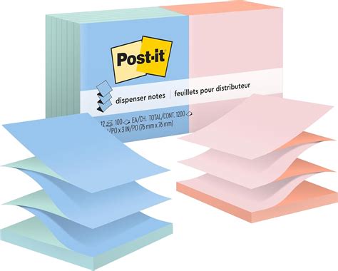 Post-it Pop-up Notes, 3x3 in, 12 Pads, Assorted India | Ubuy