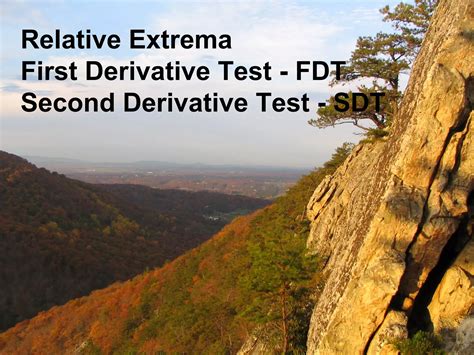 5.2 first and second derivative test | PPT