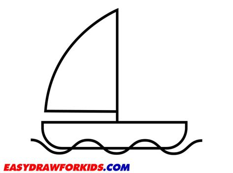 How To Draw An Easy Boat - Easy Draw For Kids