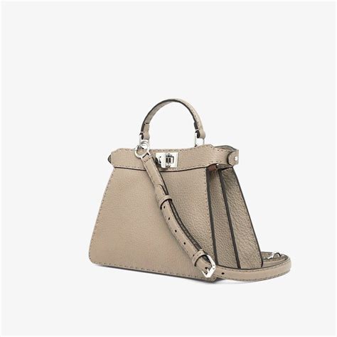 Peekaboo ISeeU Small Selleria Grey | Fendi