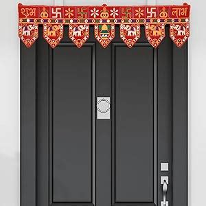 Ascension Design Elephant Kalash Subh Labh Toran Traditional Art ...