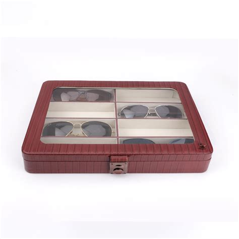 Designer Luxury Genuine Leather Sunglasses Box I Sunglass Storage India ...