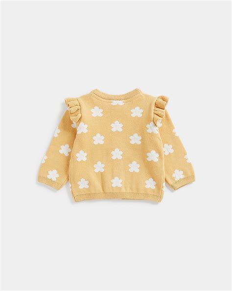 Buy Mothercare Frill Knitted Cardigan Full Sleeves Cardigan -Pack Of 1 ...