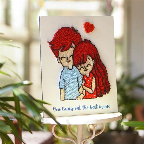 Couples String Art Board - The Best In Me – acrylicsheetsindia