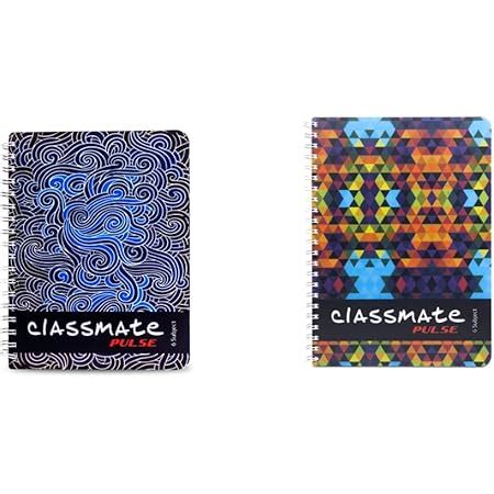 Classmate Pulse 6 Subject Notebook - Unruled, 300 Pages, Spiral Binding ...