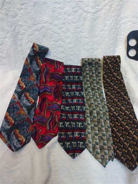 Lot of FIVE Jerry Garcia neckties - Silk Clean wearable | eBay