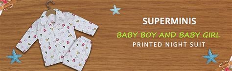 Buy superminis Boy's & Girl's Cotton Printed Night Suit Set Pack of 1 ...