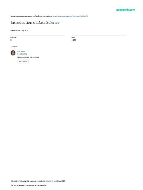 Data Science-Intro - Data science book - See discussions, stats, and ...