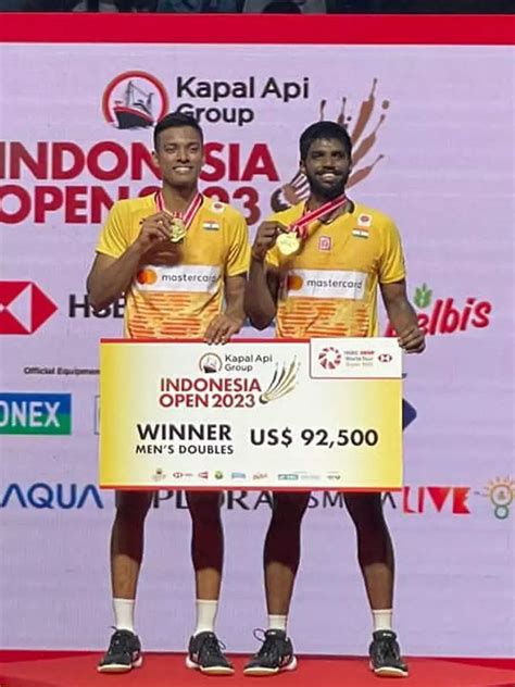 Satwiksairaj Rankireddy, Chirag Shetty win historic Indonesia Open ...