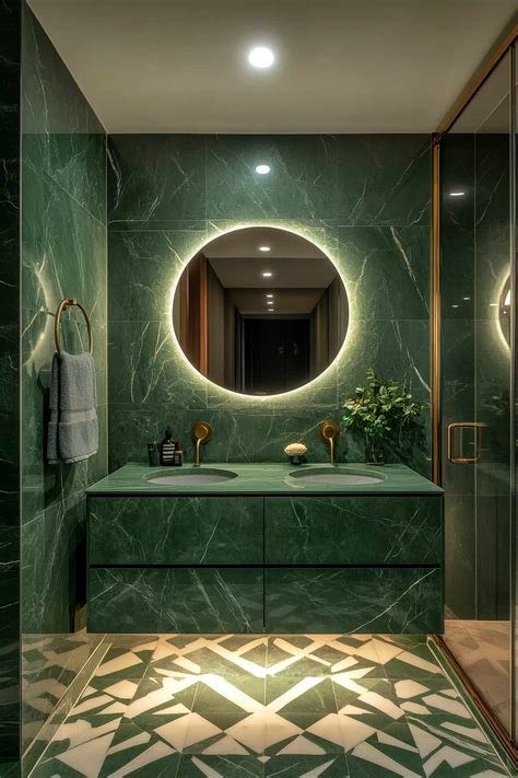 61 Beautiful Green Bathroom Ideas (Design Inspiration)