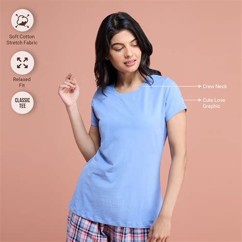 Super Comfy Cotton Stretch Classic Solid T-Shirt-NYLE216-Hydrangea ...