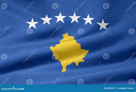 Flag of Kosovo stock illustration. Illustration of kosovo - 8296417 - flag of kosovo