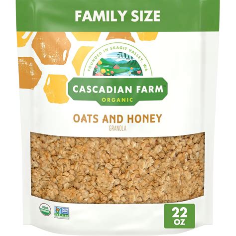 Amazon.com : Cascadian Farm Organic Granola, Oats and Honey Cereal ...