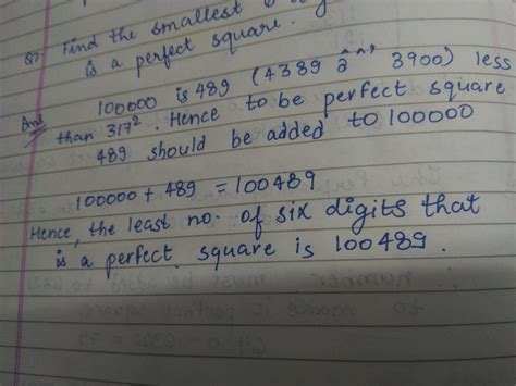 find the smallest 6 digit number which is a perfect square - Brainly.in