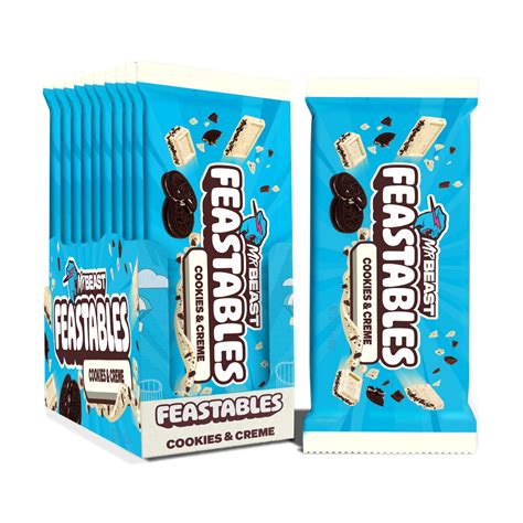 Buy Feastablesby MrBeast New! Cookies & Creme KING Size Chocolate Bar ...