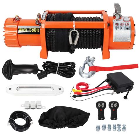 Buy Electric Winch-Electric Recovery Winch 12 V 13500lb Heavy Duty ...