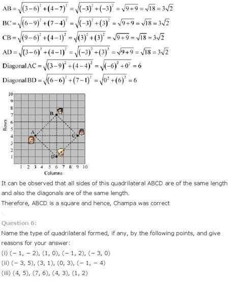 Coordinate Geometry, Class 10 Mathematics NCERT Solutions