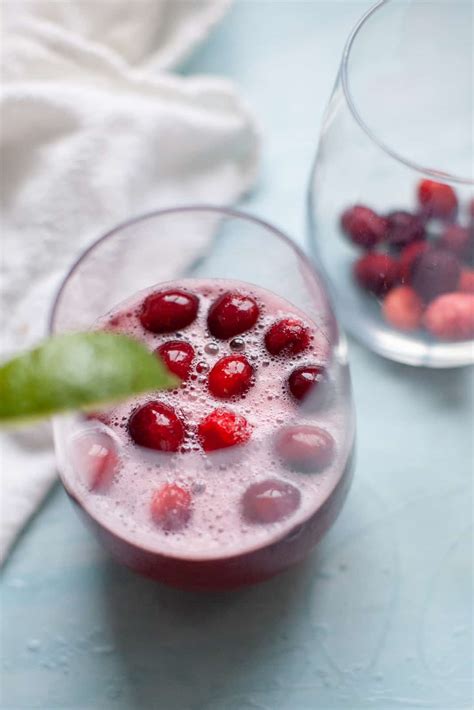Patriotic Triple Berry White Wine Spritzer - A Joyfully Mad Kitchen