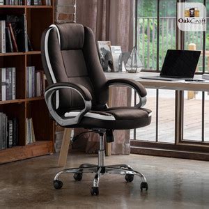Oakcraft Gloster High Back Leatherette Ergonomic with Color Options ...