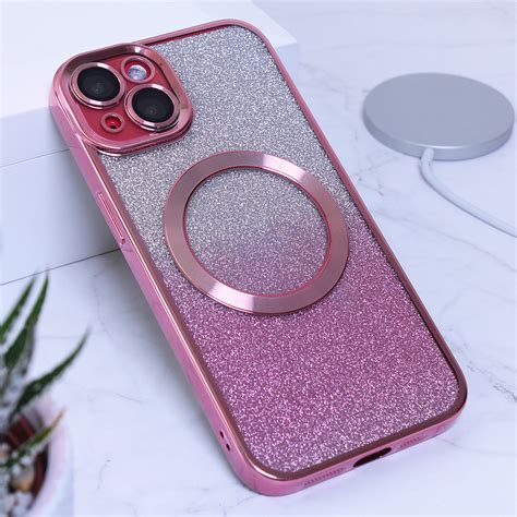 Maska(futrola) Shine Magsafe za iPhone 14 6.1 roza - Mob-Shop