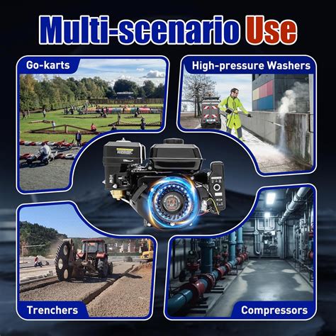 LIYUANJUN 7.5HP 4 Stroke Gas Engine, 212CC Gas Motor Engine, India | Ubuy