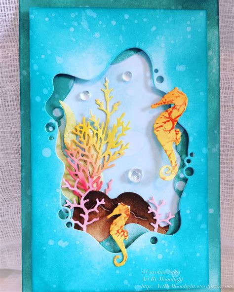 Deep Blue | Memory box cards, Cards handmade, Paper cutout art