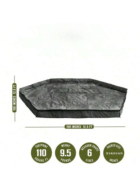 Quick-Set Floor, Removable Tent Footprint Mat Tarp Camping Accessory ...