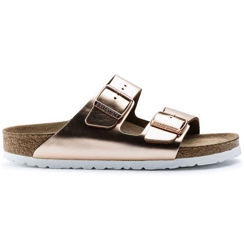 Arizona Plantilla blanda Cuero natural Metallic Copper | BIRKENSTOCK