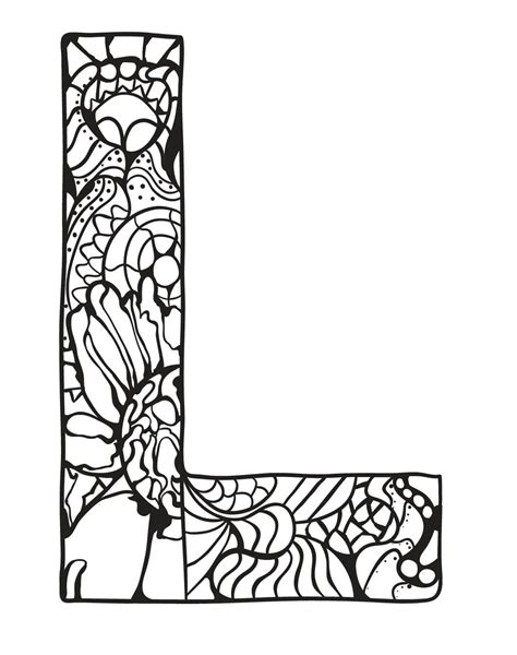 Letter L coloring pages - ColoringLib
