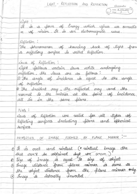 Physics Class 10 Light Notes 的图像结果