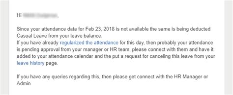 Attendance Regularization | uKnowva Extension Store