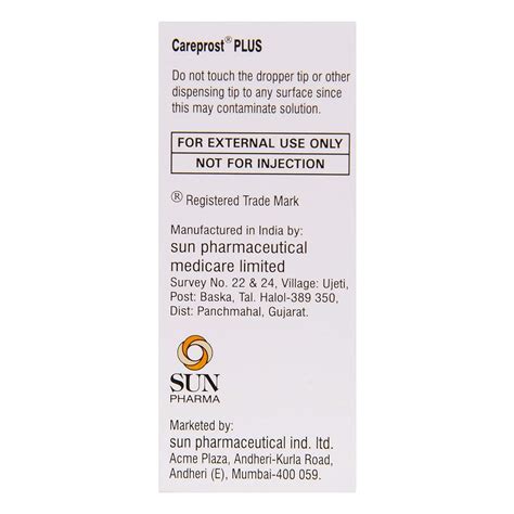 Careprost Plus Eye Drops 3 ml Price, Uses, Side Effects, Composition ...