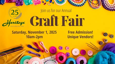 Craft Fair 2025 - Heritage Eagle Bend Golf Club