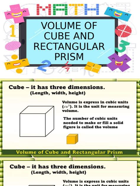 Image result for Volume of Rectangular Solid or Cube