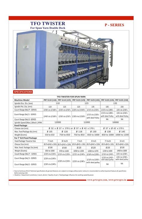 Tfo Machine - Paper Tube 110 Mm Pot Filament Yarn Twister Manufacturer ...