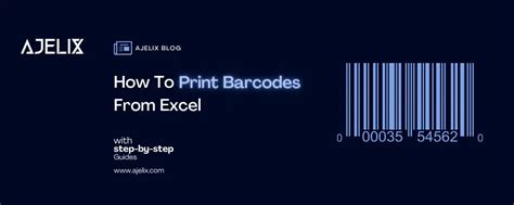 How To Print Barcode Labels From Excel - Ajelix