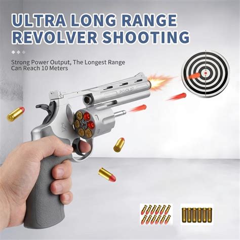 ZP5 Revolver Russian Roulette Soft Dart Gun - ADHD Fidget Stress Relief ...