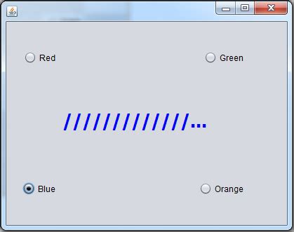 Java Radio Button 的图像结果