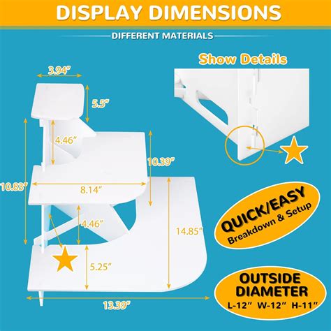 Buy MgcSTEM Portable Product Display Rack || While Waterproof Display ...