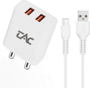 TAC 12 W 2.4 A Wall Charger for Mobile with Detachable Cable - TAC ...
