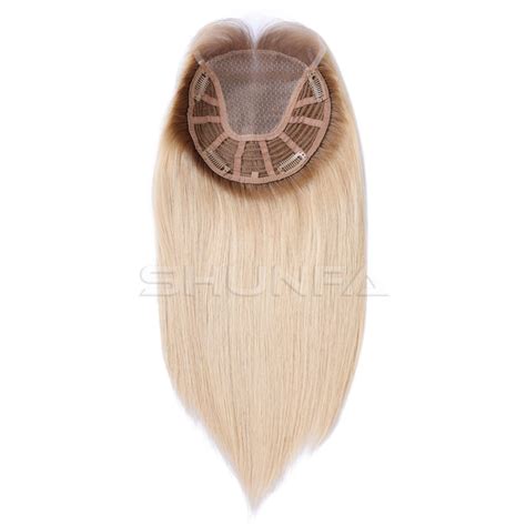 woman hair pieces mono toppers with natural looking hairline Shunfa ...