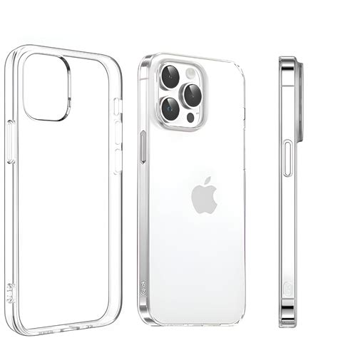 KEEPHONE Crystal Clear Transparent Slim Hard Back Cover for iPhone 15 ...