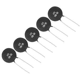 PATIKIL NTC Thermistors Resistors, 5Pcs 10 Ohm NTC 10 D-20 High ...