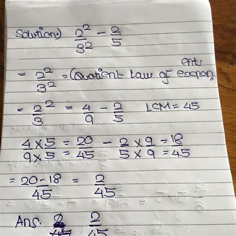 simplify 2^2/3x2^-2/5 - Brainly.in